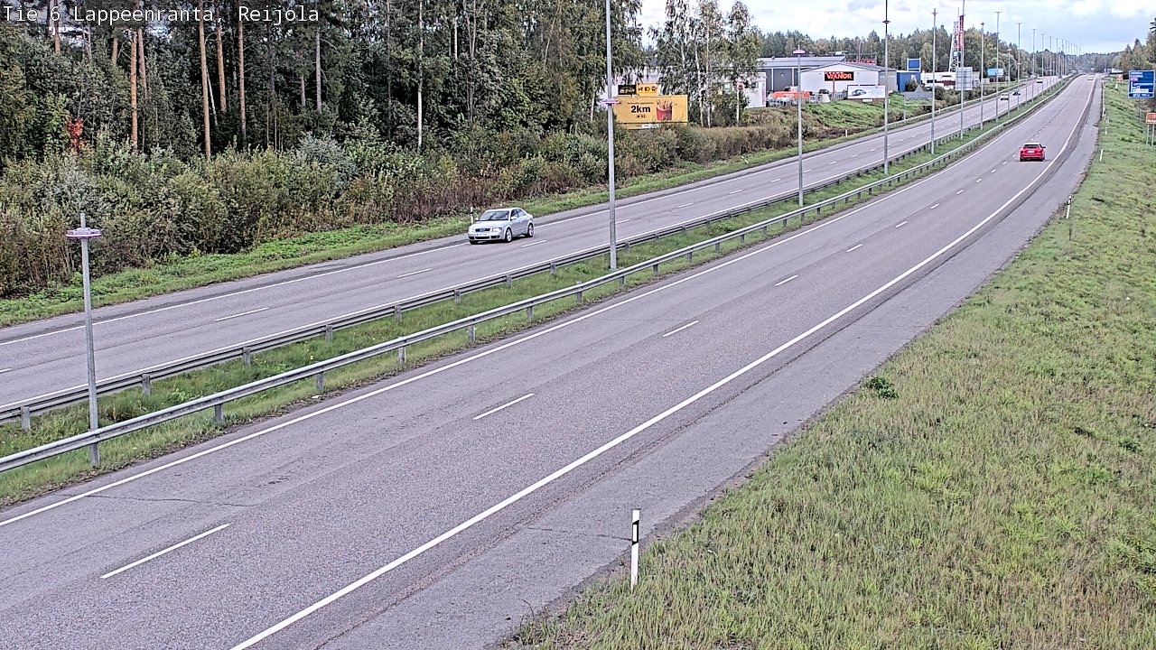Weather Camera Image Road 6 Lappeenranta, Reijola, Lappeenranta, Etelä-Karjala