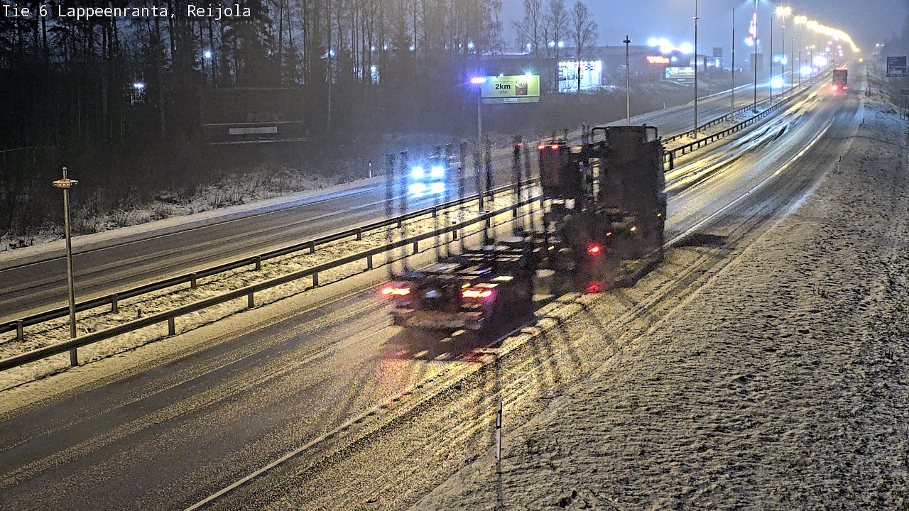 Weather Camera Image Road 6 Lappeenranta, Reijola, Lappeenranta, Etelä-Karjala