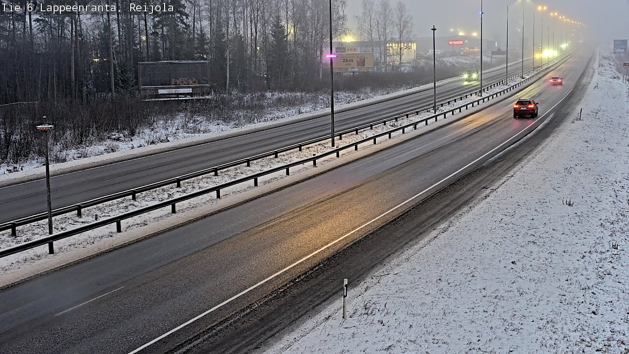 Weather Camera Image Road 6 Lappeenranta, Reijola, Lappeenranta, Etelä-Karjala