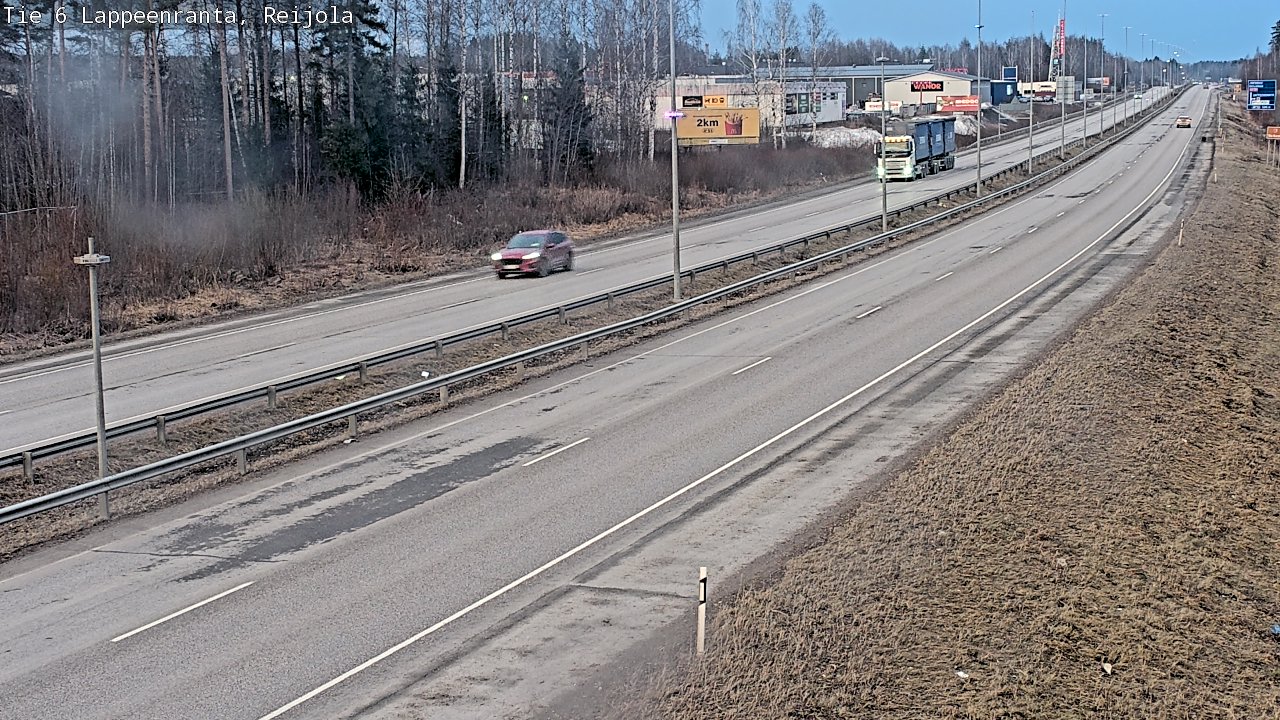 Weather Camera Image Road 6 Lappeenranta, Reijola, Lappeenranta, Etelä-Karjala