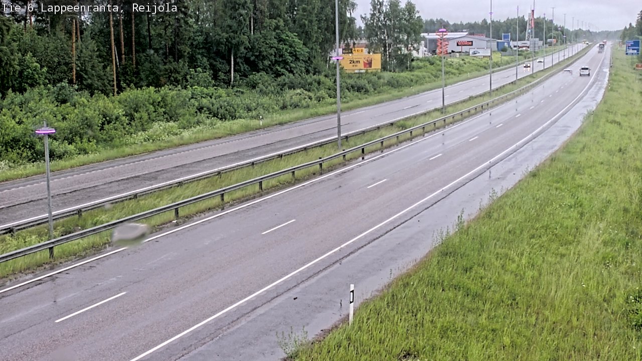 Weather Camera Image Väg 6 Villmanstrand, Reijola, Lappeenranta, Etelä-Karjala