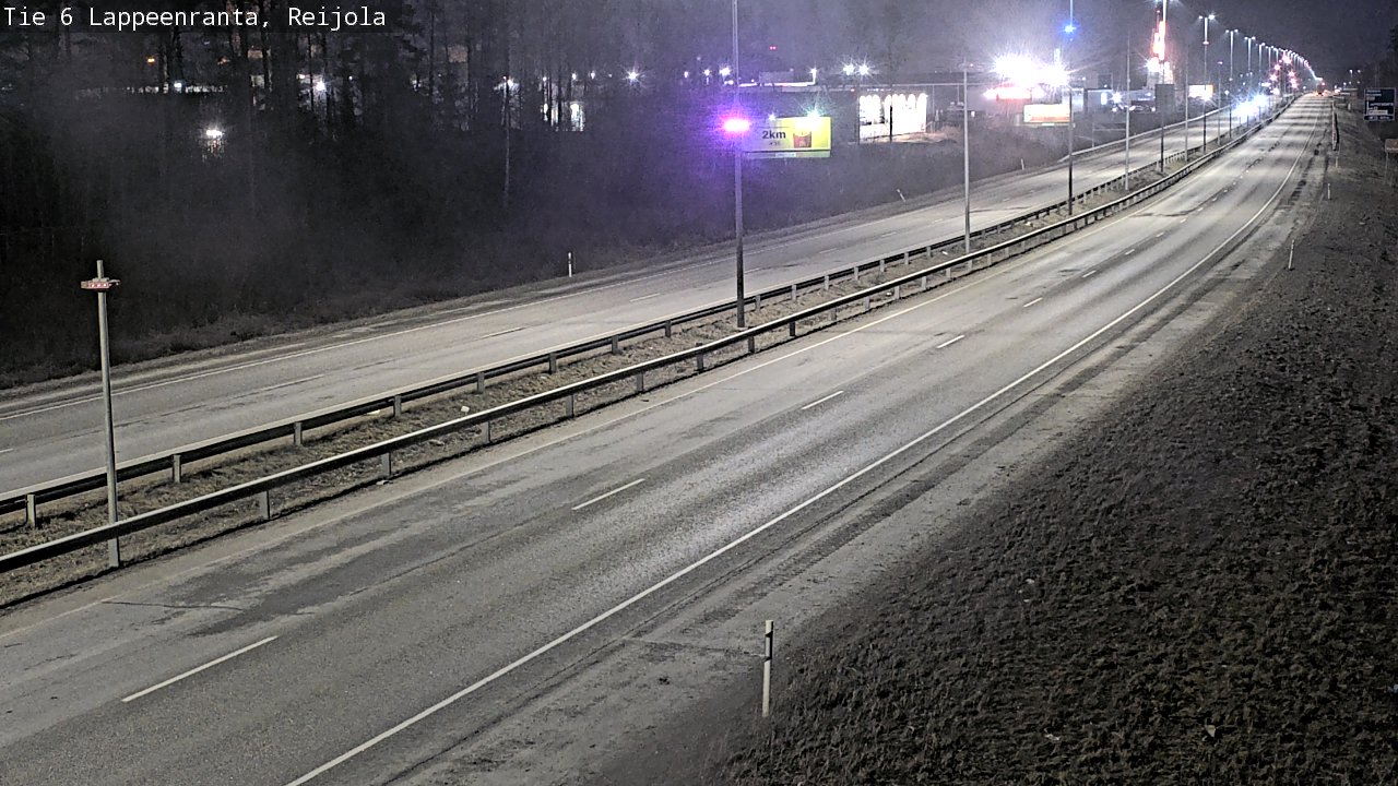 Weather Camera Image Road 6 Lappeenranta, Reijola, Lappeenranta, Etelä-Karjala