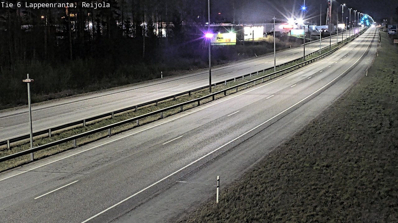 Weather Camera Image Road 6 Lappeenranta, Reijola, Lappeenranta, Etelä-Karjala