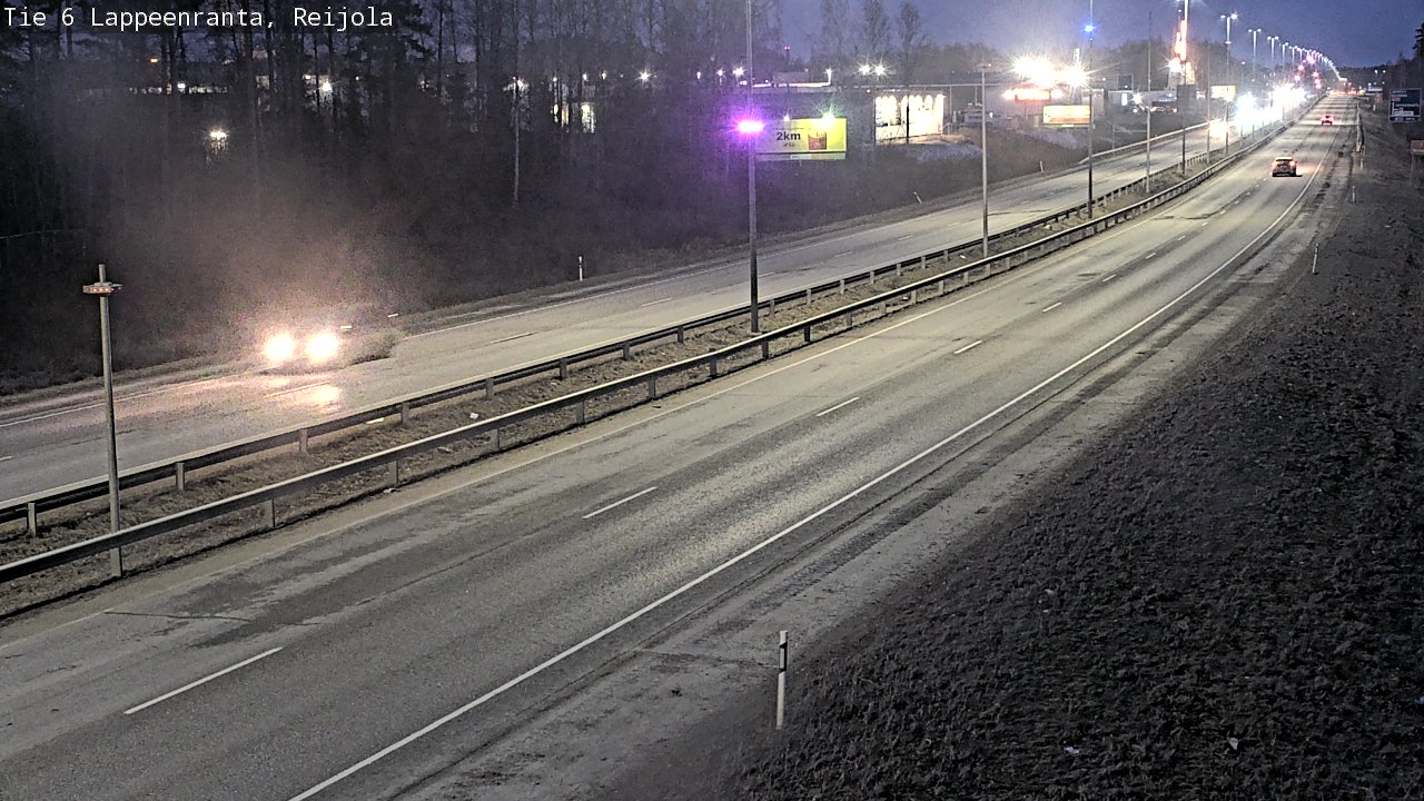 Weather Camera Image Road 6 Lappeenranta, Reijola, Lappeenranta, Etelä-Karjala