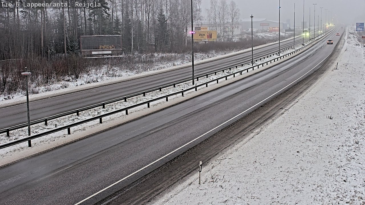 Weather Camera Image Road 6 Lappeenranta, Reijola, Lappeenranta, Etelä-Karjala