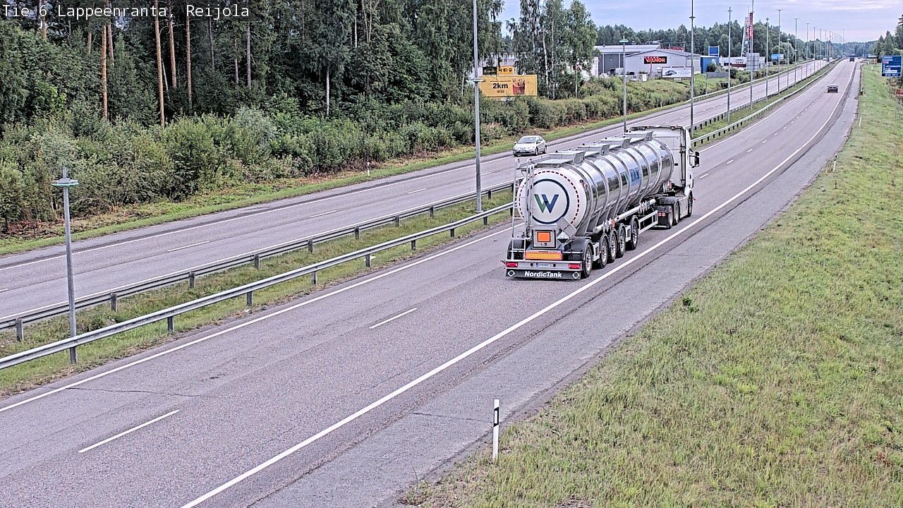 Weather Camera Image Road 6 Lappeenranta, Reijola, Lappeenranta, Etelä-Karjala