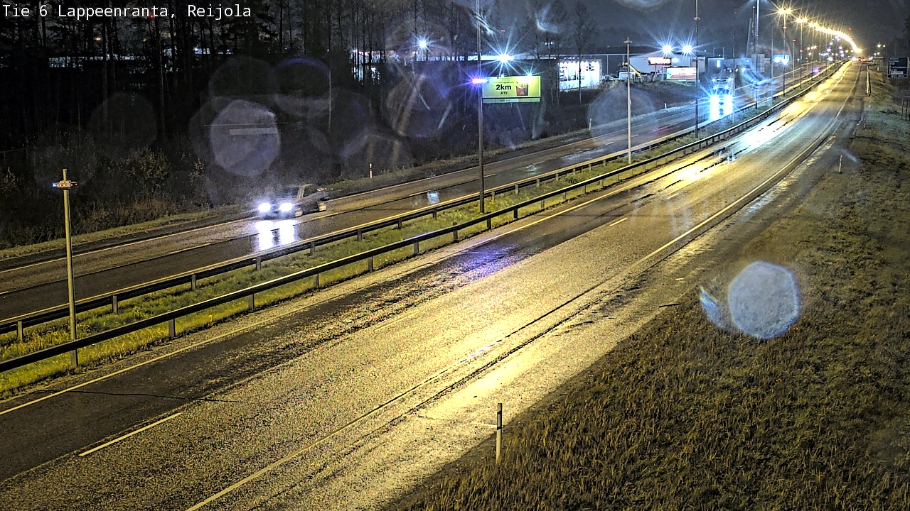 Weather Camera Image Väg 6 Villmanstrand, Reijola, Lappeenranta, Etelä-Karjala