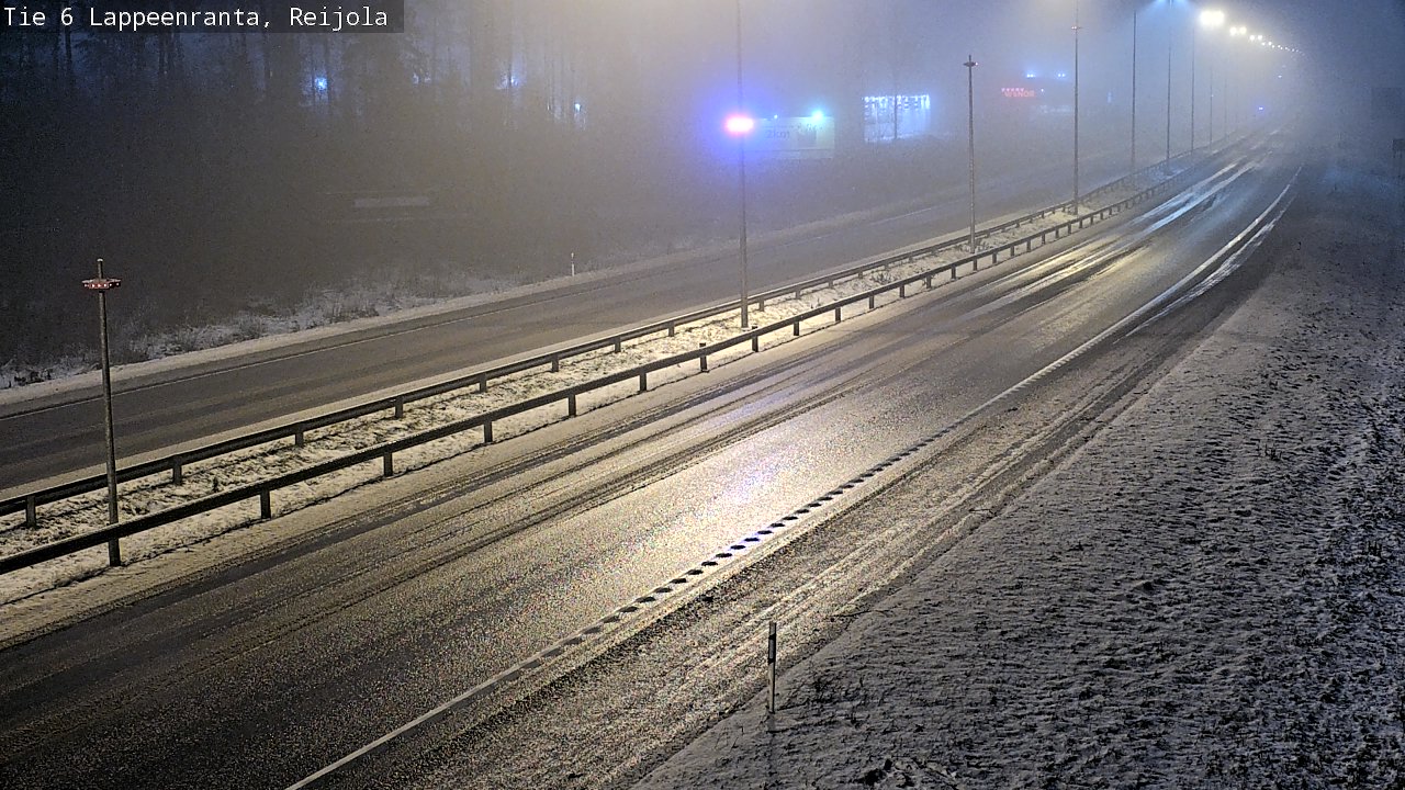 Weather Camera Image Road 6 Lappeenranta, Reijola, Lappeenranta, Etelä-Karjala
