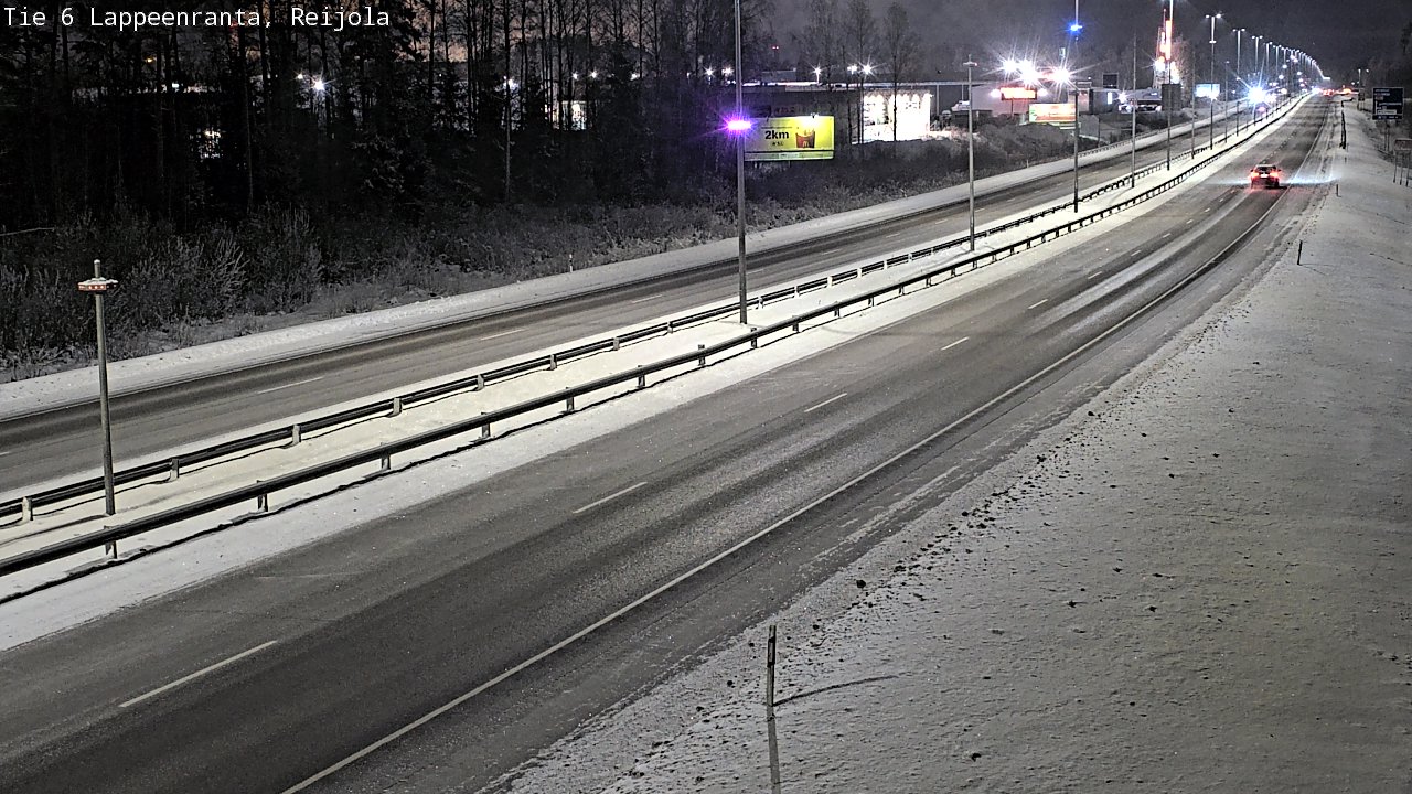 Weather Camera Image Väg 6 Villmanstrand, Reijola, Lappeenranta, Etelä-Karjala