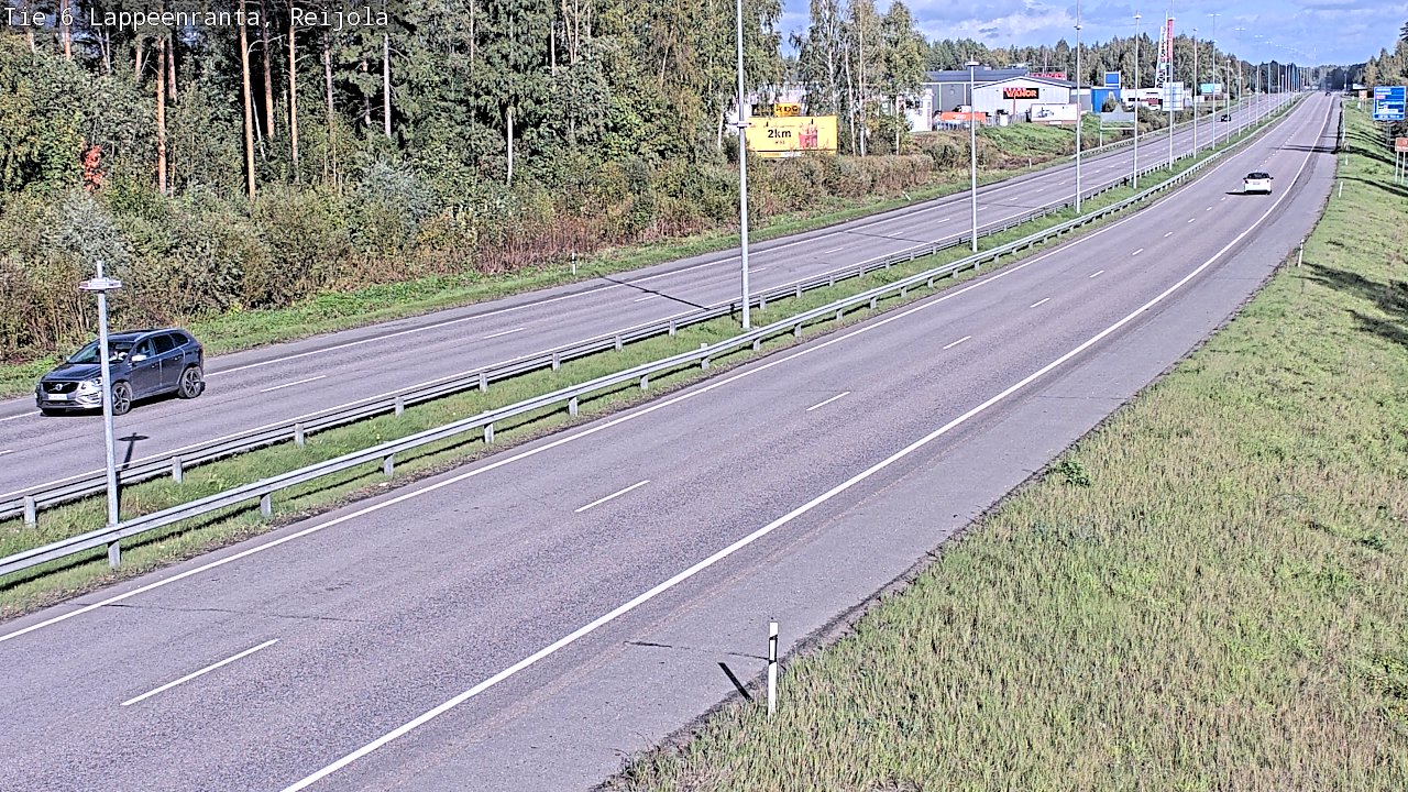 Weather Camera Image Road 6 Lappeenranta, Reijola, Lappeenranta, Etelä-Karjala