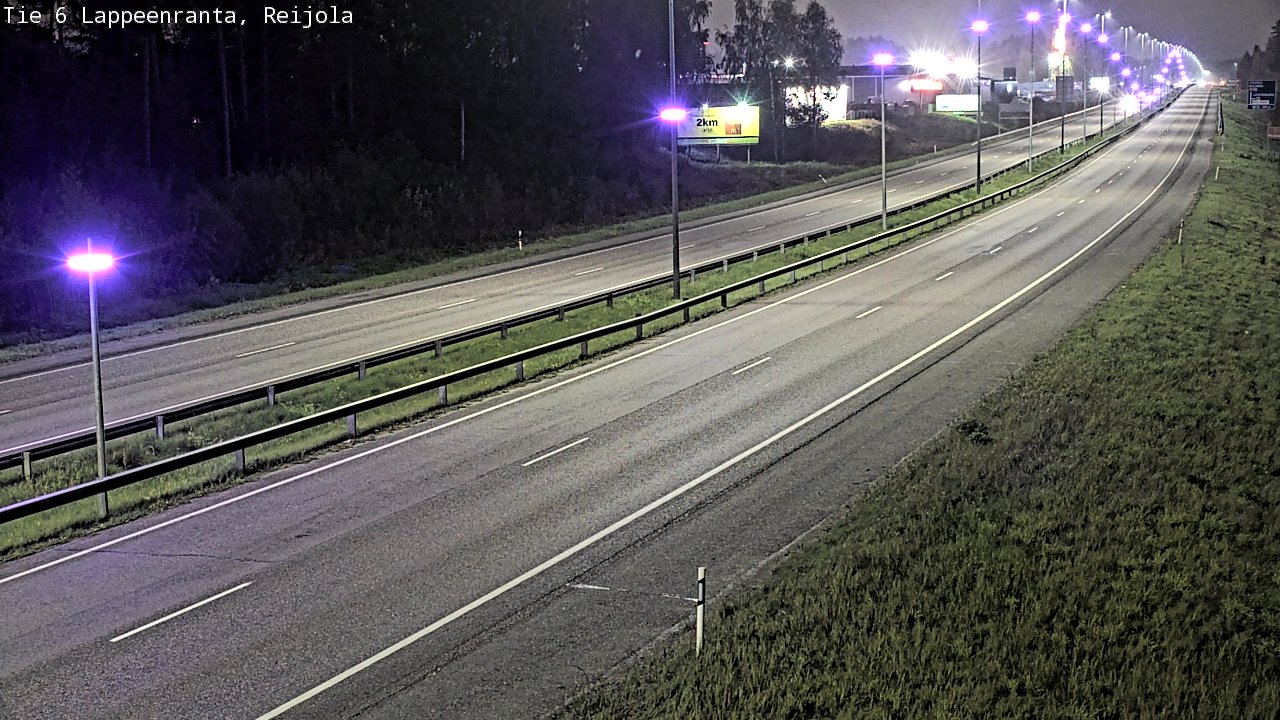 Weather Camera Image Road 6 Lappeenranta, Reijola, Lappeenranta, Etelä-Karjala