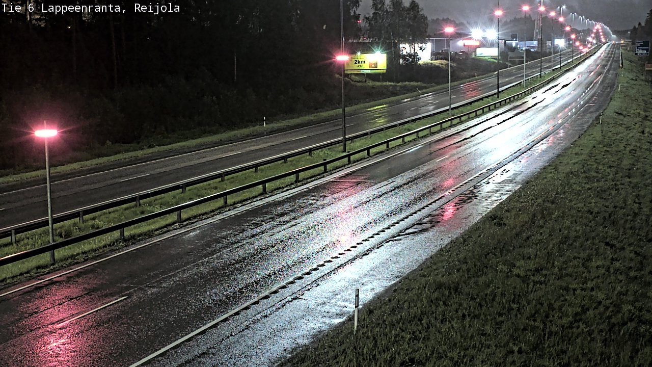 Weather Camera Image Road 6 Lappeenranta, Reijola, Lappeenranta, Etelä-Karjala