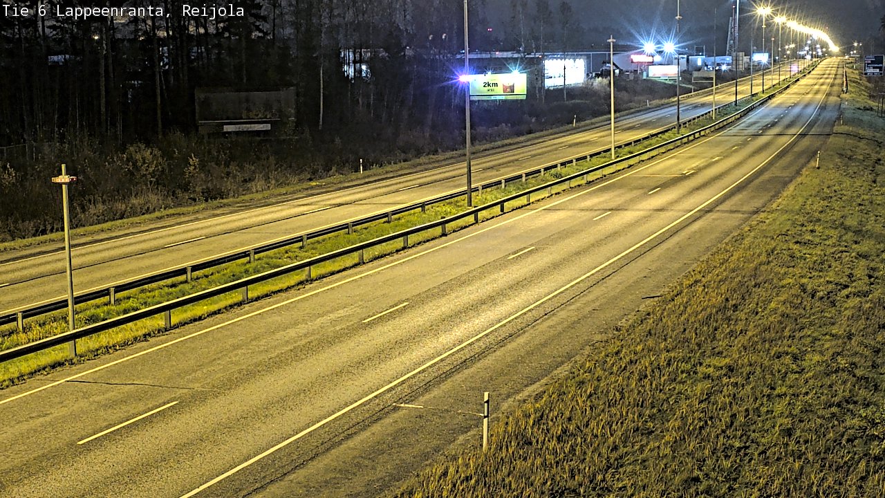 Weather Camera Image Väg 6 Villmanstrand, Reijola, Lappeenranta, Etelä-Karjala