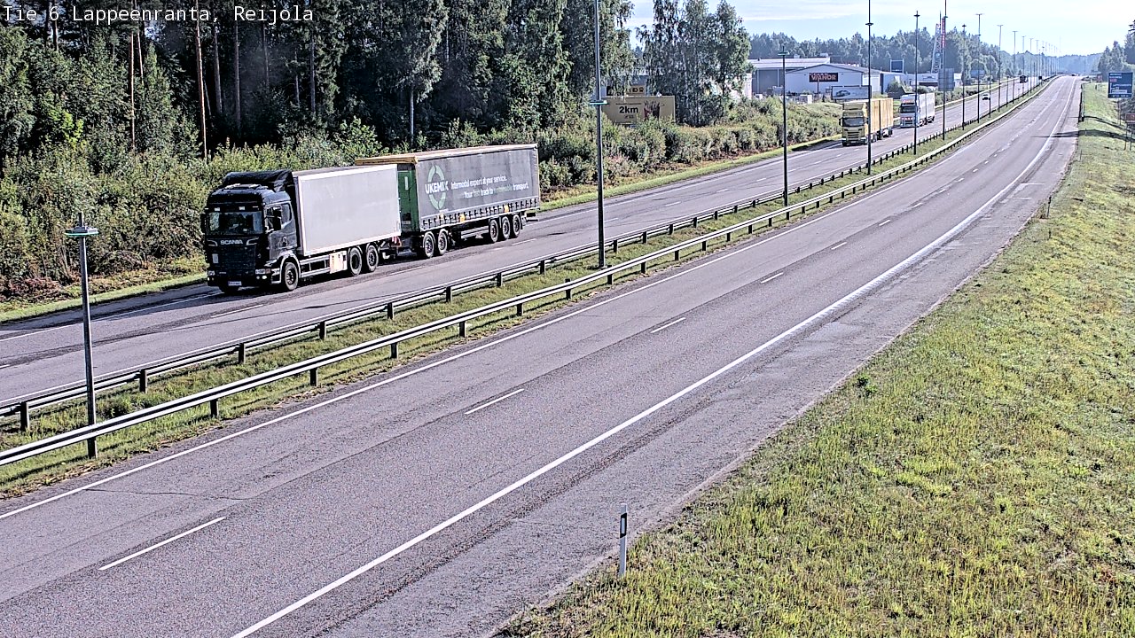 Weather Camera Image Road 6 Lappeenranta, Reijola, Lappeenranta, Etelä-Karjala