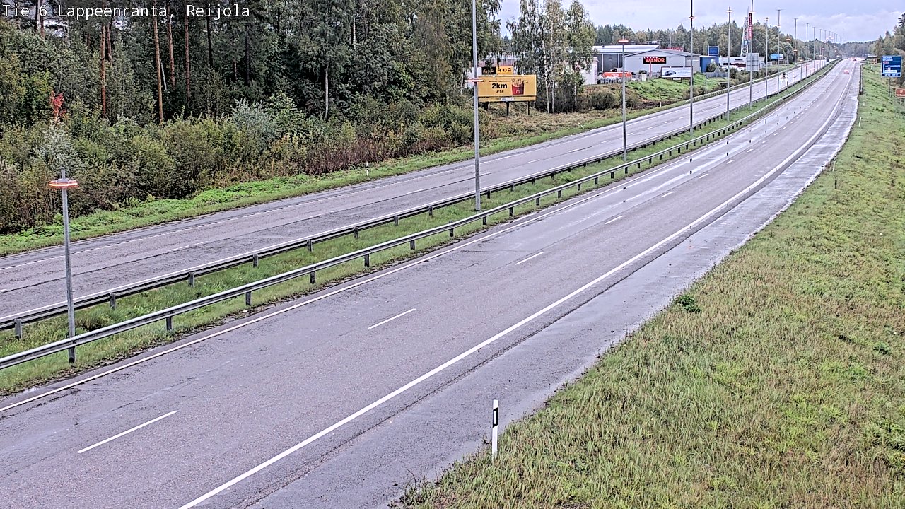 Weather Camera Image Road 6 Lappeenranta, Reijola, Lappeenranta, Etelä-Karjala