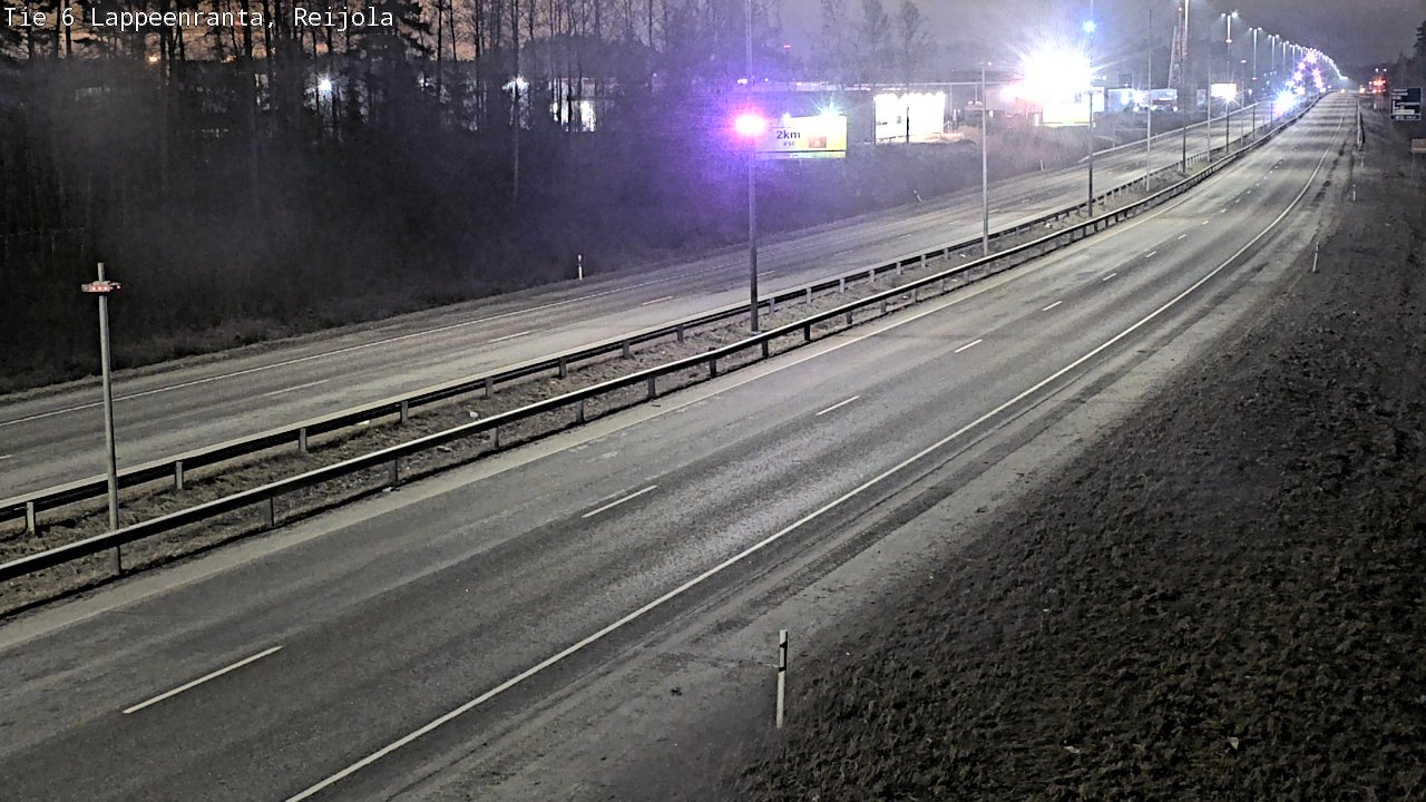 Weather Camera Image Road 6 Lappeenranta, Reijola, Lappeenranta, Etelä-Karjala