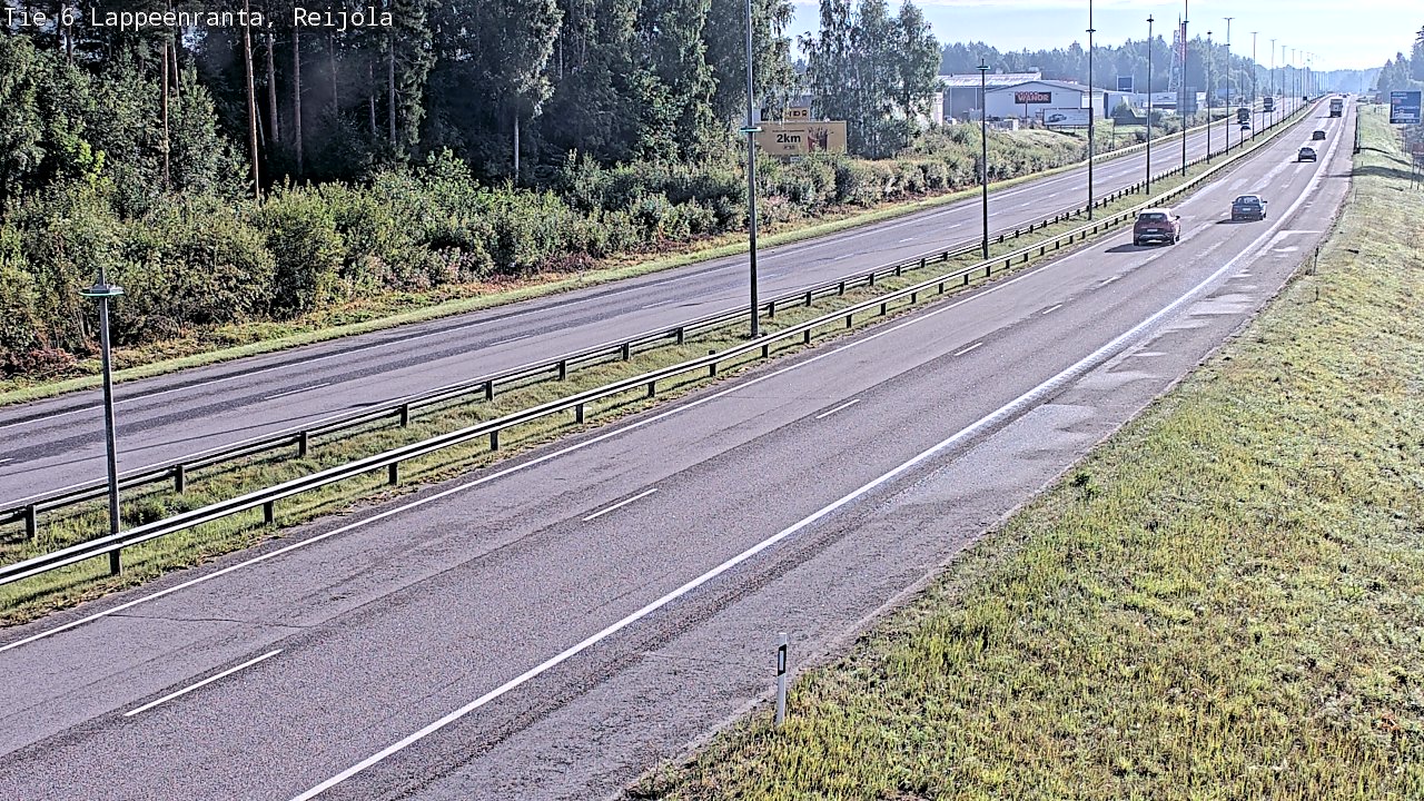 Weather Camera Image Road 6 Lappeenranta, Reijola, Lappeenranta, Etelä-Karjala