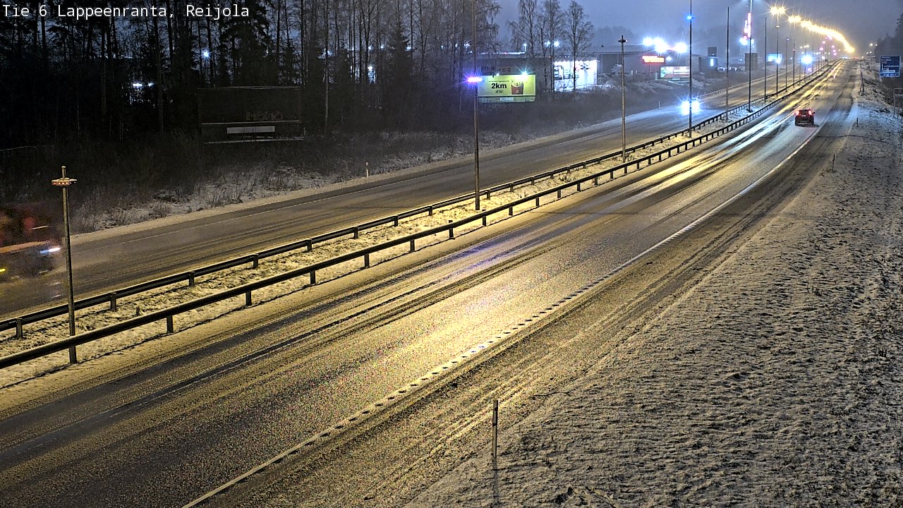Weather Camera Image Road 6 Lappeenranta, Reijola, Lappeenranta, Etelä-Karjala