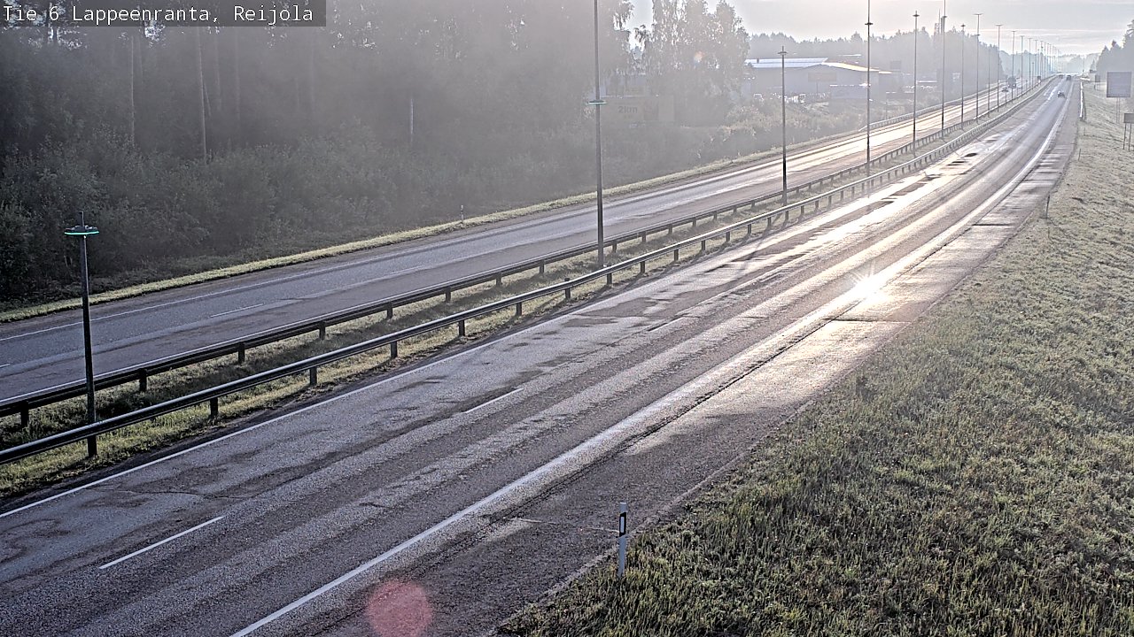 Weather Camera Image Road 6 Lappeenranta, Reijola, Lappeenranta, Etelä-Karjala