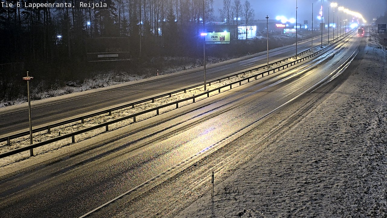 Weather Camera Image Road 6 Lappeenranta, Reijola, Lappeenranta, Etelä-Karjala