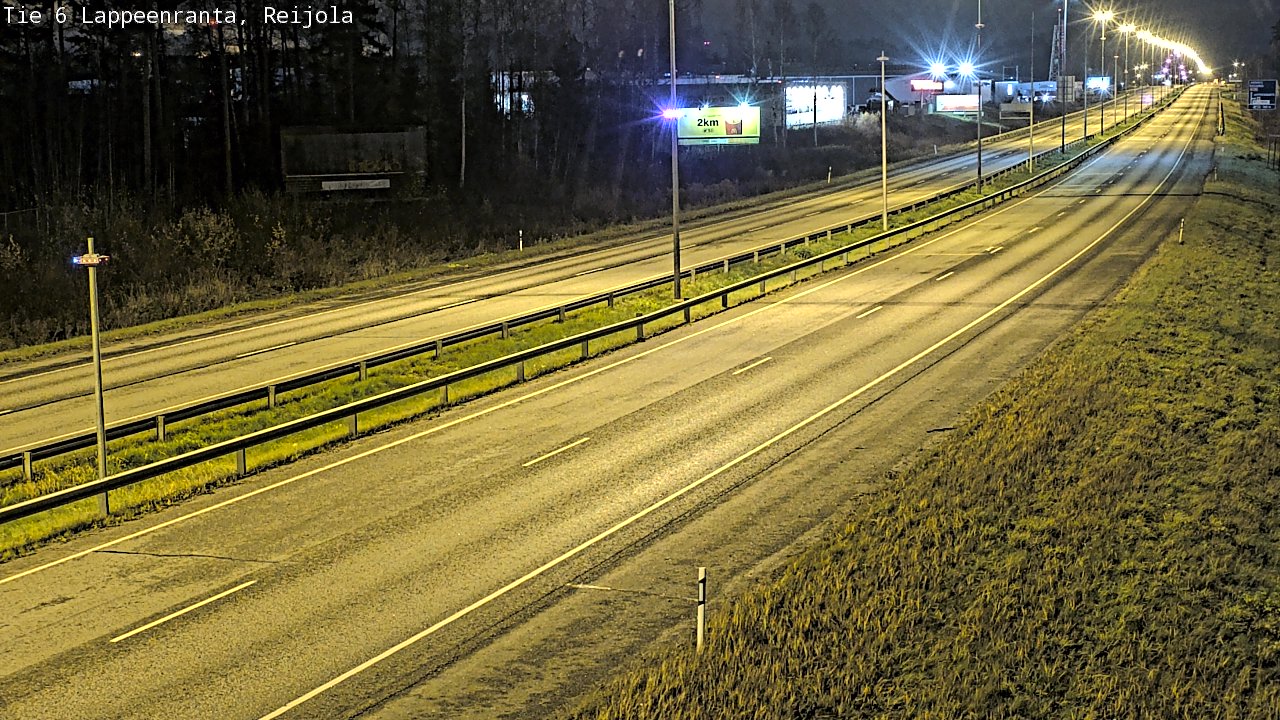 Weather Camera Image Väg 6 Villmanstrand, Reijola, Lappeenranta, Etelä-Karjala