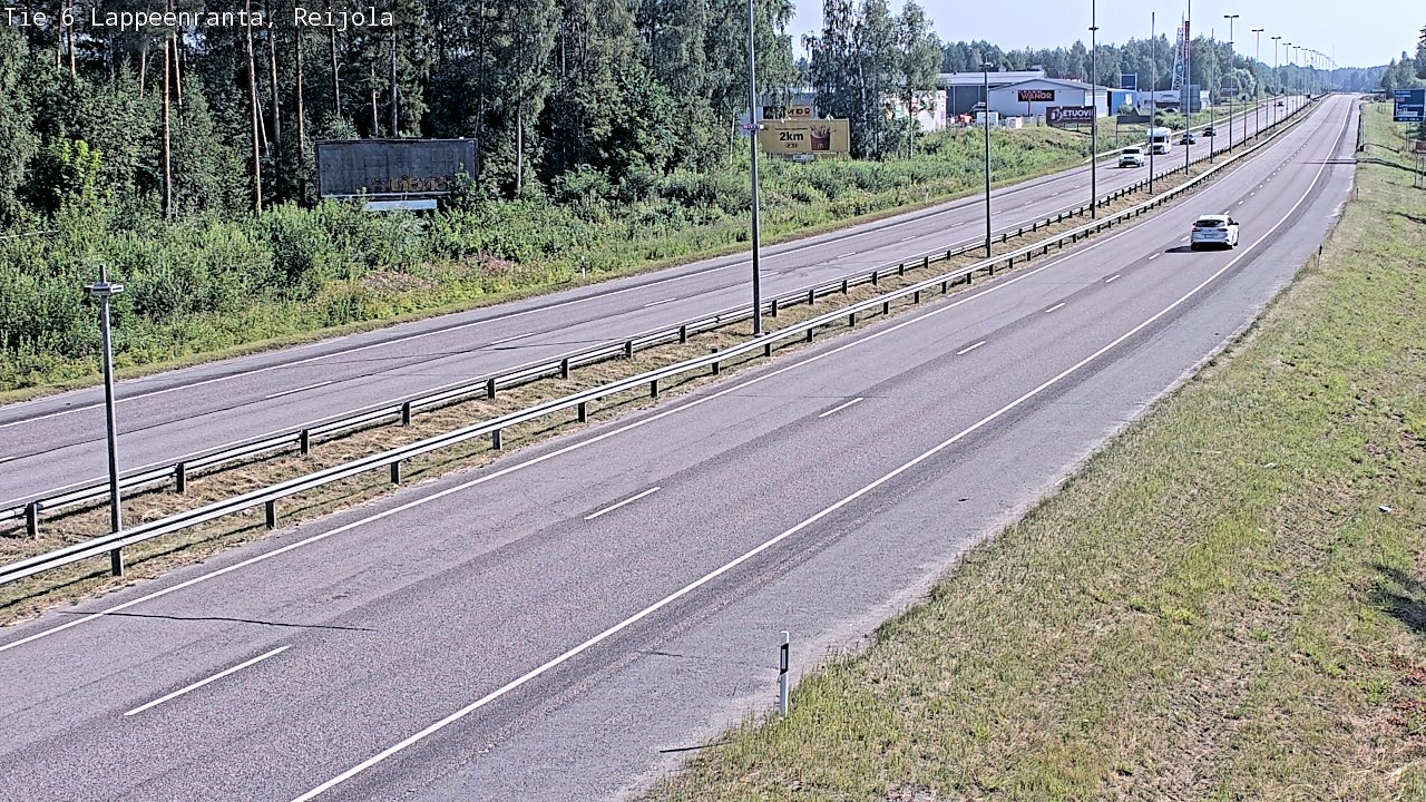 Weather Camera Image Road 6 Lappeenranta, Reijola, Lappeenranta, Etelä-Karjala