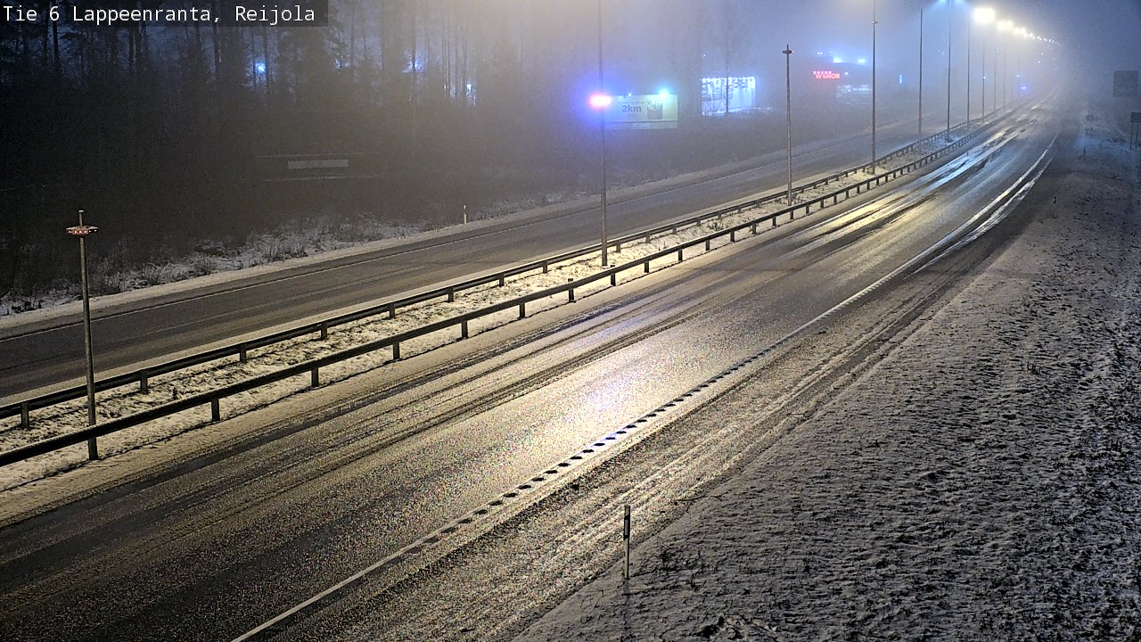 Weather Camera Image Road 6 Lappeenranta, Reijola, Lappeenranta, Etelä-Karjala