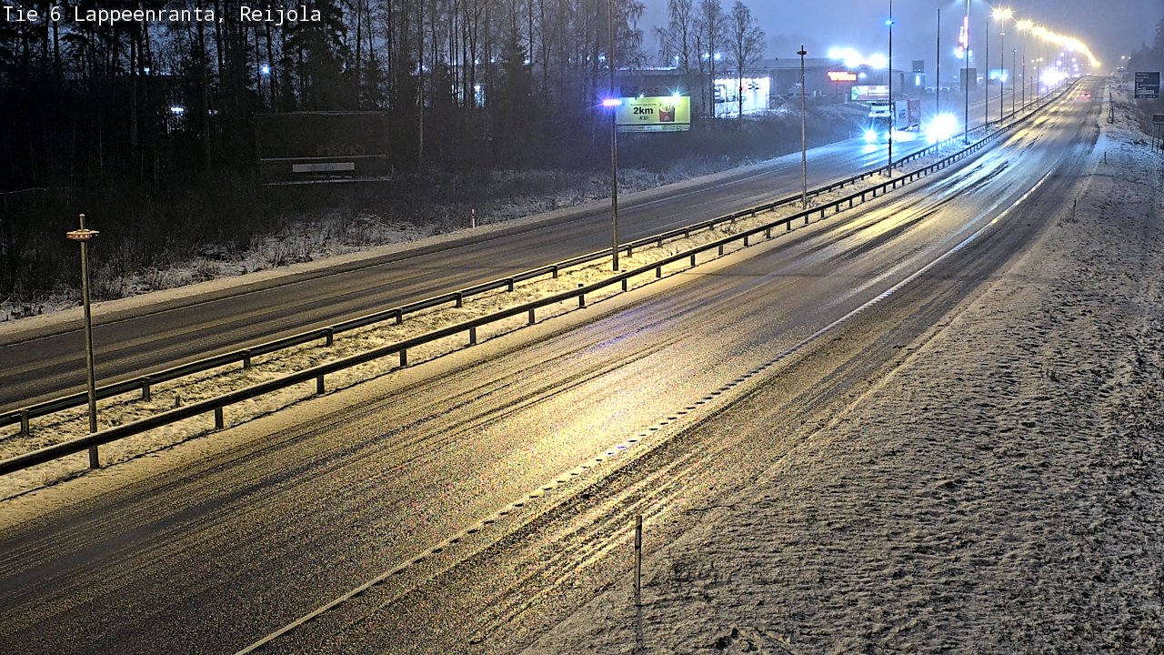 Weather Camera Image Road 6 Lappeenranta, Reijola, Lappeenranta, Etelä-Karjala