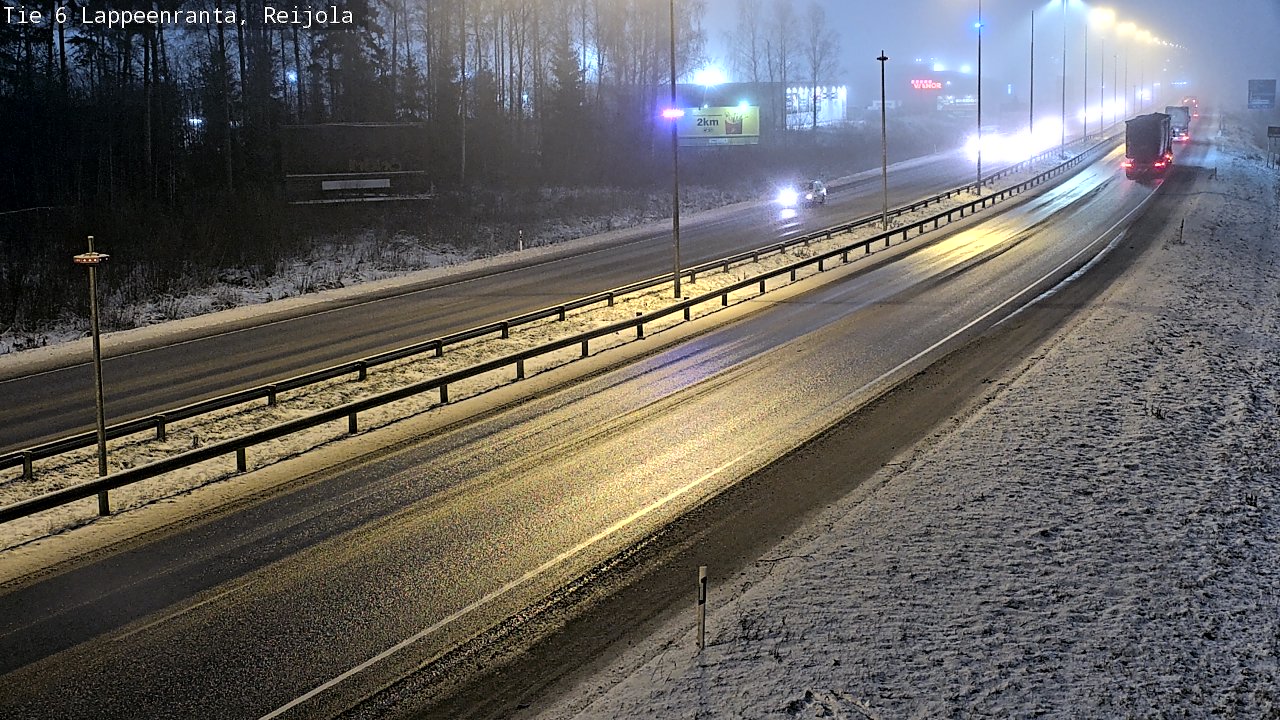 Weather Camera Image Road 6 Lappeenranta, Reijola, Lappeenranta, Etelä-Karjala