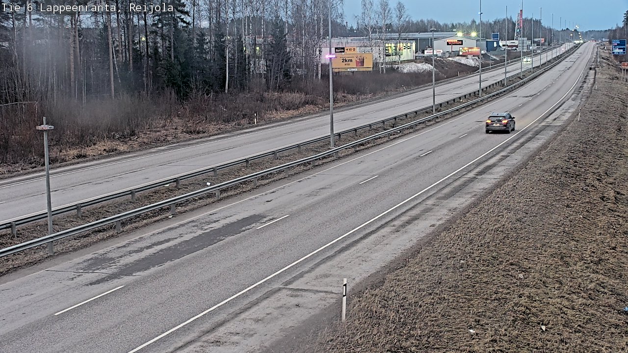 Weather Camera Image Road 6 Lappeenranta, Reijola, Lappeenranta, Etelä-Karjala