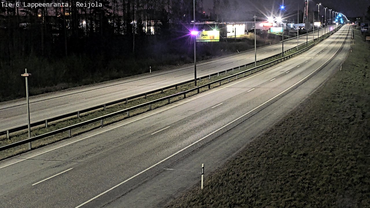 Weather Camera Image Road 6 Lappeenranta, Reijola, Lappeenranta, Etelä-Karjala