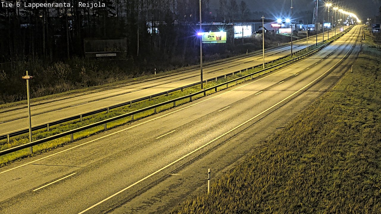Weather Camera Image Väg 6 Villmanstrand, Reijola, Lappeenranta, Etelä-Karjala