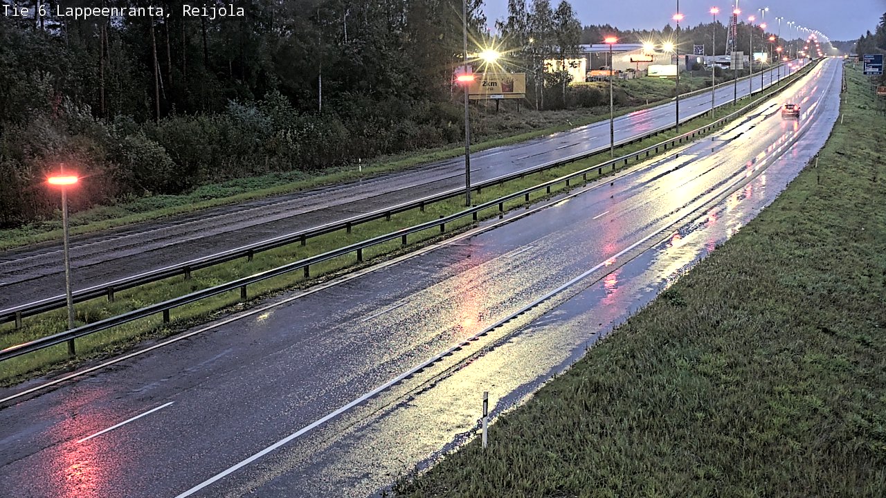 Weather Camera Image Road 6 Lappeenranta, Reijola, Lappeenranta, Etelä-Karjala