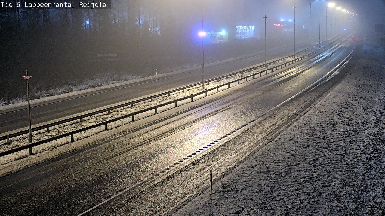 Weather Camera Image Road 6 Lappeenranta, Reijola, Lappeenranta, Etelä-Karjala
