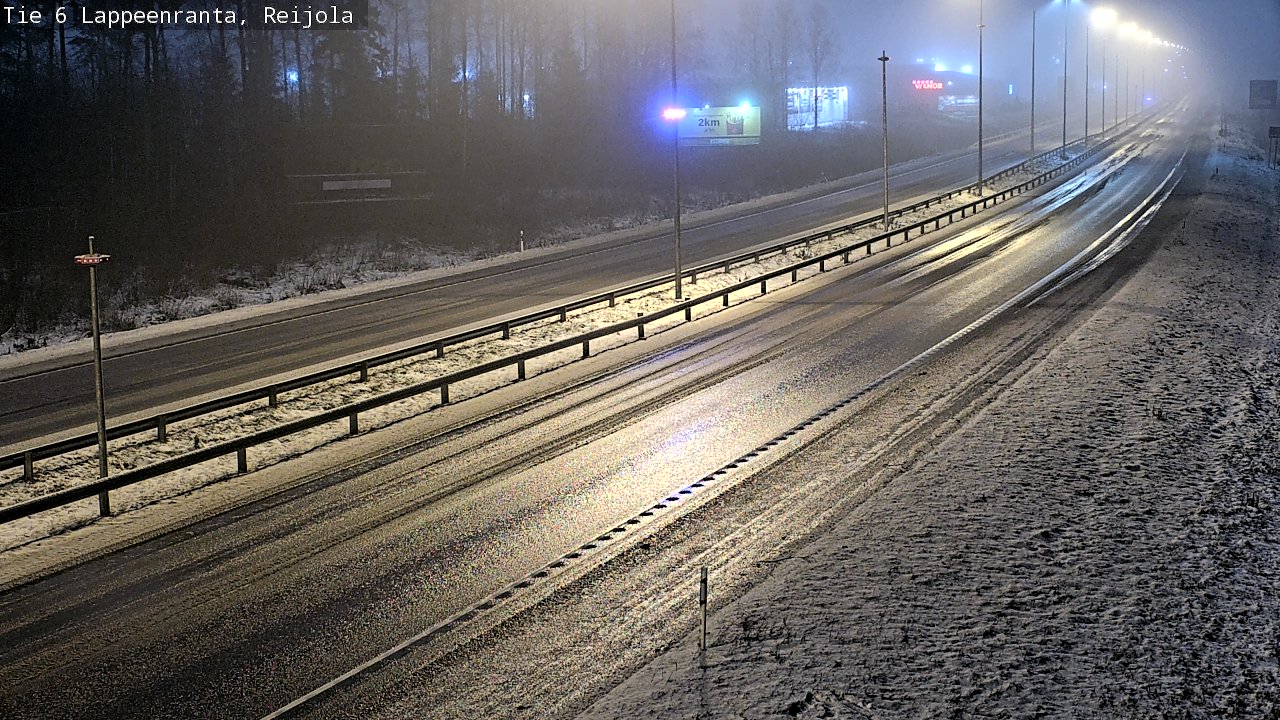 Weather Camera Image Road 6 Lappeenranta, Reijola, Lappeenranta, Etelä-Karjala