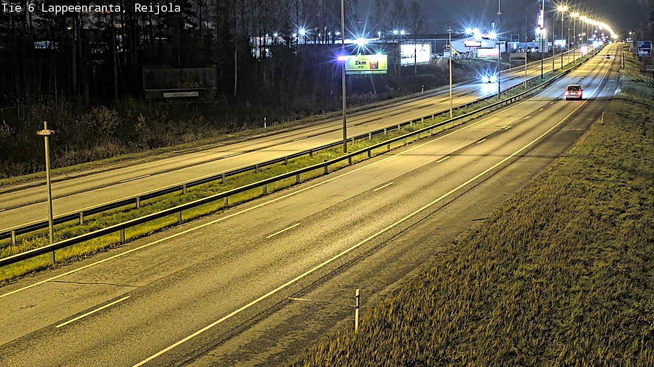 Weather Camera Image Väg 6 Villmanstrand, Reijola, Lappeenranta, Etelä-Karjala