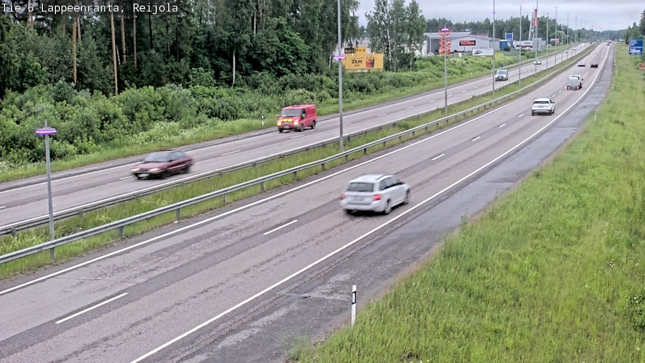 Weather Camera Image Väg 6 Villmanstrand, Reijola, Lappeenranta, Etelä-Karjala