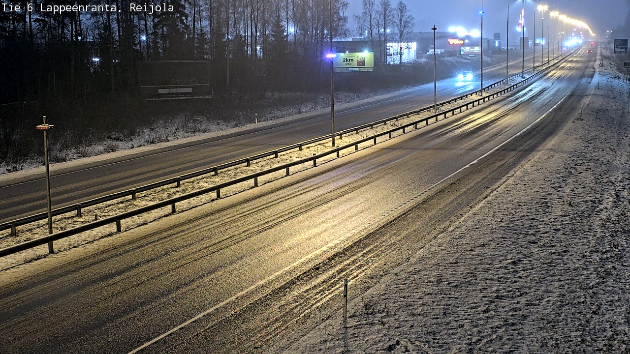 Weather Camera Image Road 6 Lappeenranta, Reijola, Lappeenranta, Etelä-Karjala