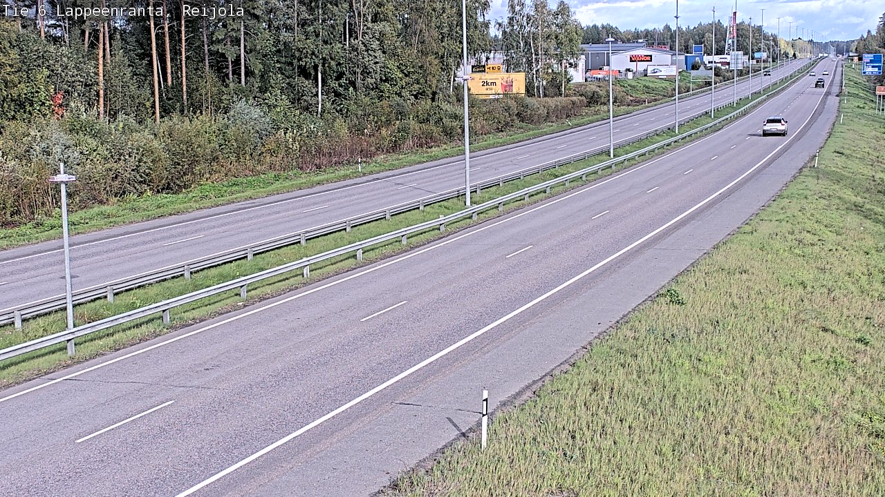 Weather Camera Image Road 6 Lappeenranta, Reijola, Lappeenranta, Etelä-Karjala