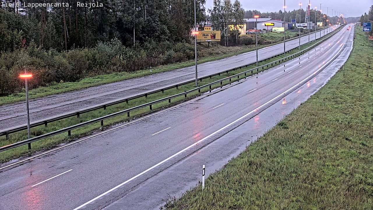 Weather Camera Image Road 6 Lappeenranta, Reijola, Lappeenranta, Etelä-Karjala