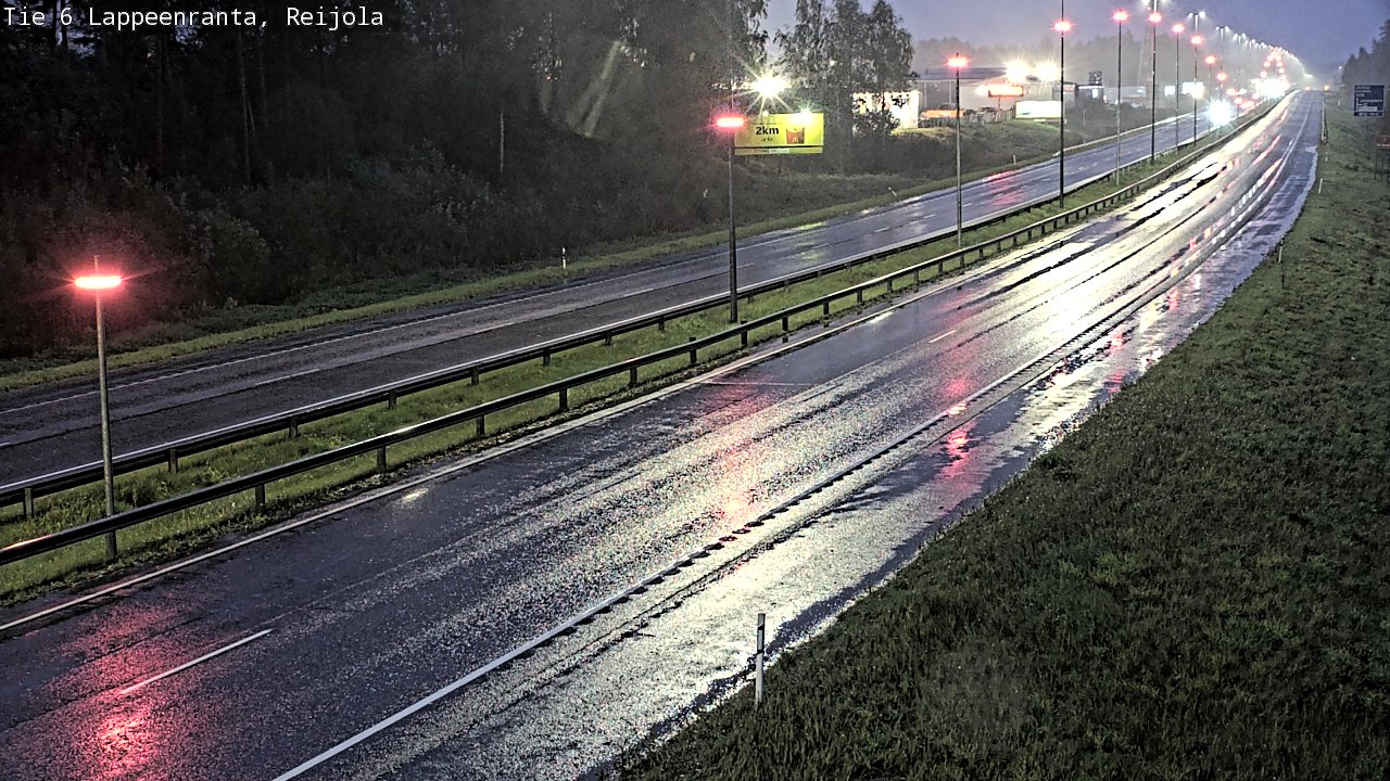 Weather Camera Image Road 6 Lappeenranta, Reijola, Lappeenranta, Etelä-Karjala