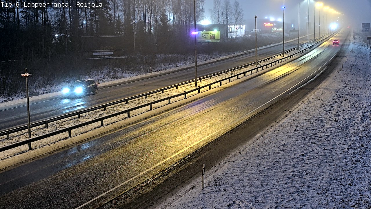 Weather Camera Image Road 6 Lappeenranta, Reijola, Lappeenranta, Etelä-Karjala