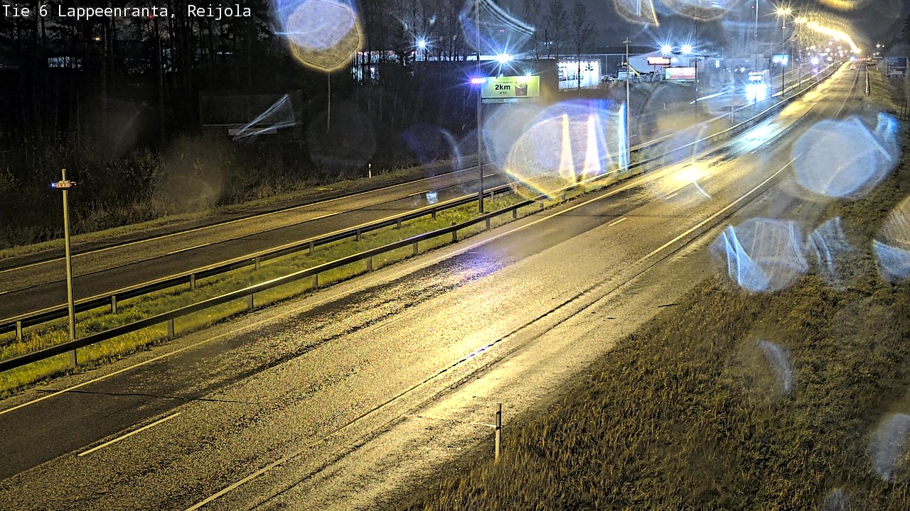 Weather Camera Image Väg 6 Villmanstrand, Reijola, Lappeenranta, Etelä-Karjala