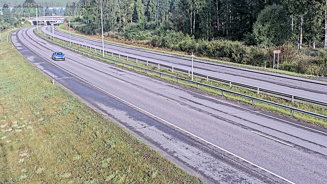 Weather Camera Image Road 6 Lappeenranta, Reijola, Lappeenranta, Etelä-Karjala