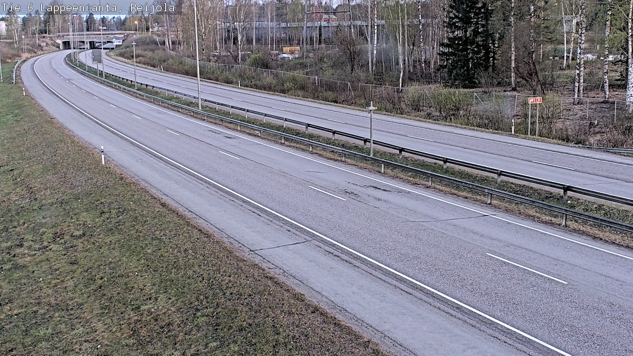 Weather Camera Image Road 6 Lappeenranta, Reijola, Lappeenranta, Etelä-Karjala