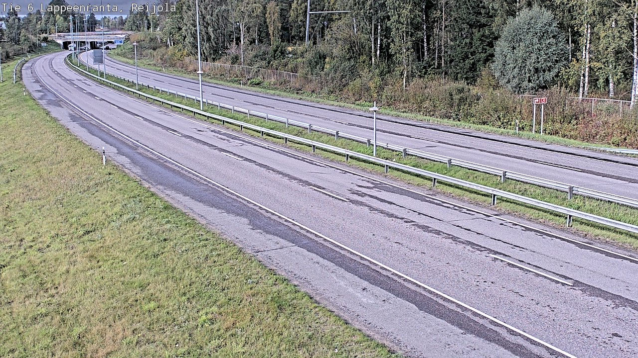 Weather Camera Image Road 6 Lappeenranta, Reijola, Lappeenranta, Etelä-Karjala