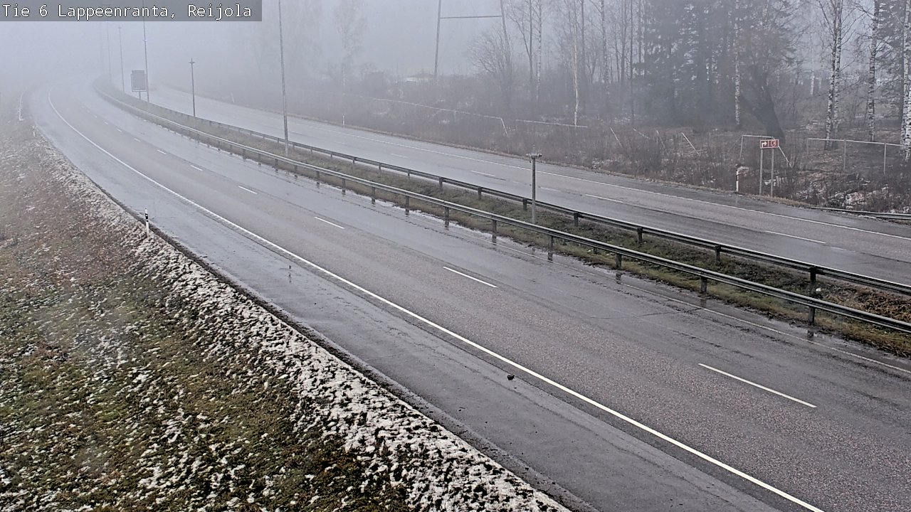 Weather Camera Image Road 6 Lappeenranta, Reijola, Lappeenranta, Etelä-Karjala