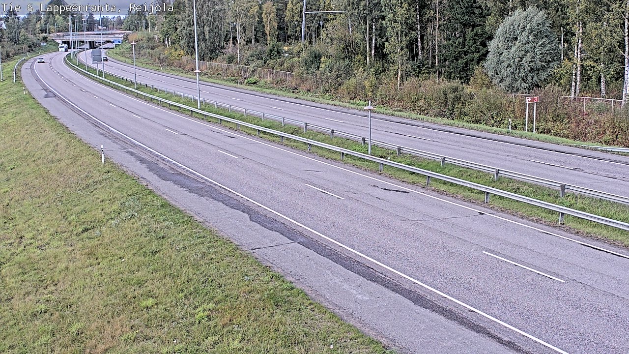 Weather Camera Image Road 6 Lappeenranta, Reijola, Lappeenranta, Etelä-Karjala