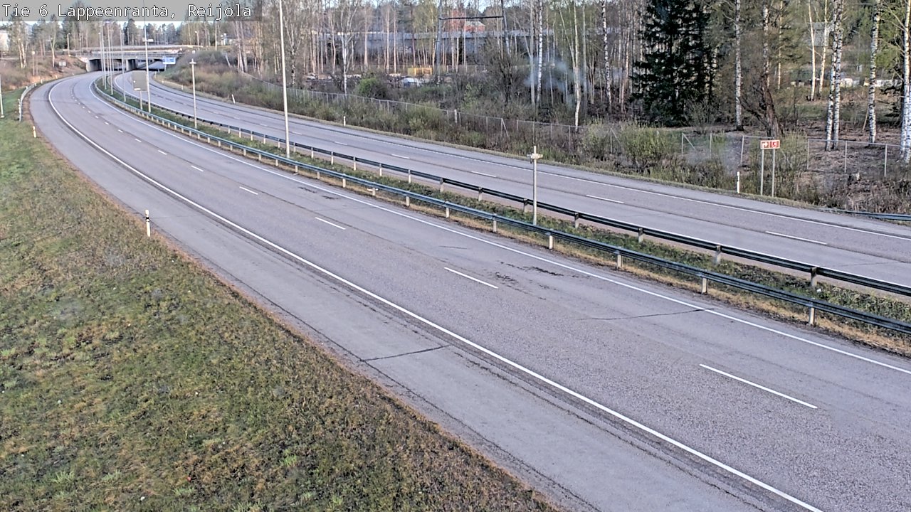 Weather Camera Image Road 6 Lappeenranta, Reijola, Lappeenranta, Etelä-Karjala