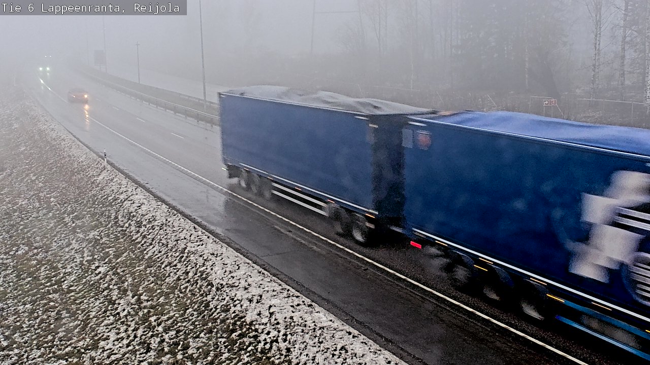 Weather Camera Image Road 6 Lappeenranta, Reijola, Lappeenranta, Etelä-Karjala